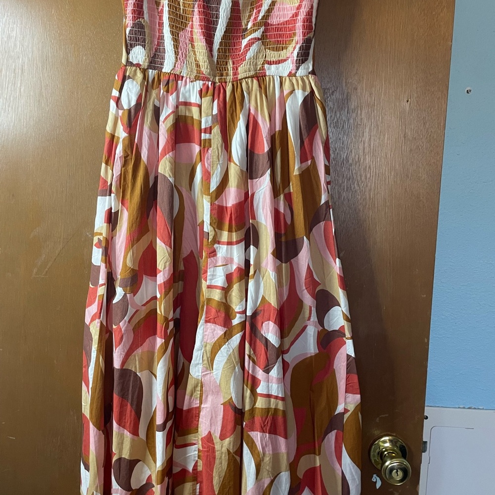 Colorful Abstract Maxi Dress - Picture 2 of 4